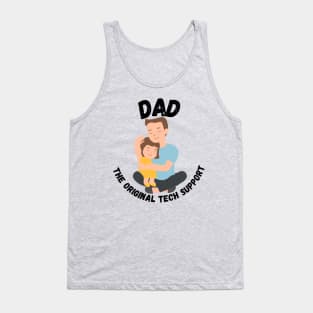 Tech-Savvy Dad: Guiding the Future Generation - Light Colors - Girls Tank Top